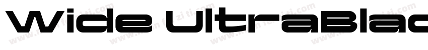 Wide UltraBlack字体转换